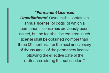 how much is a lifetime dog license